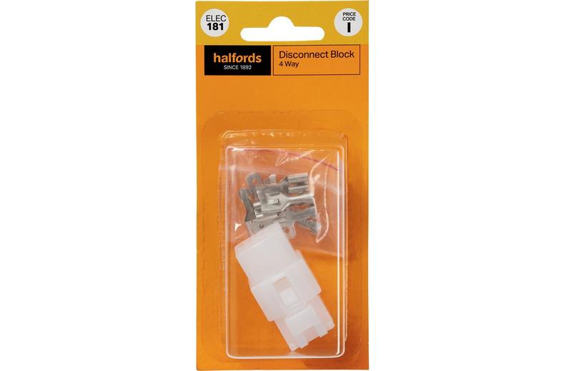 Halfords Wiring Disconnect Block 4 Way (ELEC181) Halfords Wiring Disconnect Block 4 Way (ELEC181)