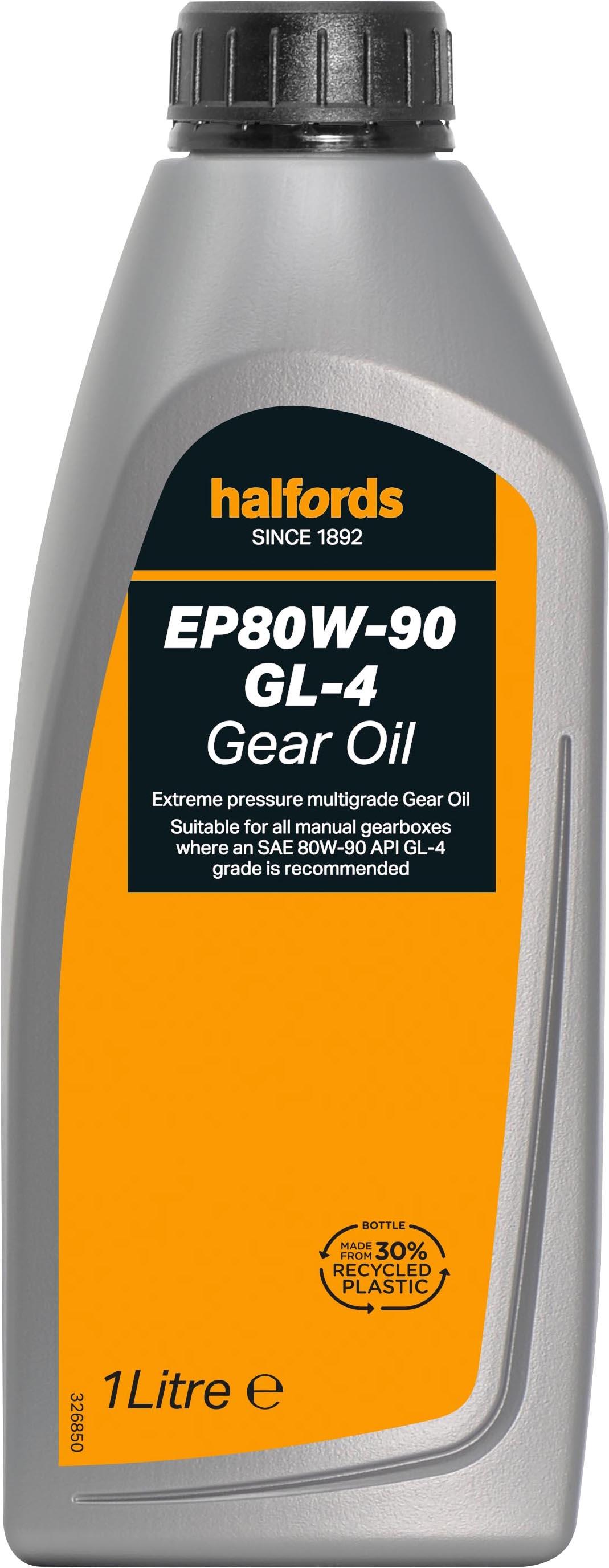 Halfords Gear Oil Ep 80W/90 Gl-4 1L