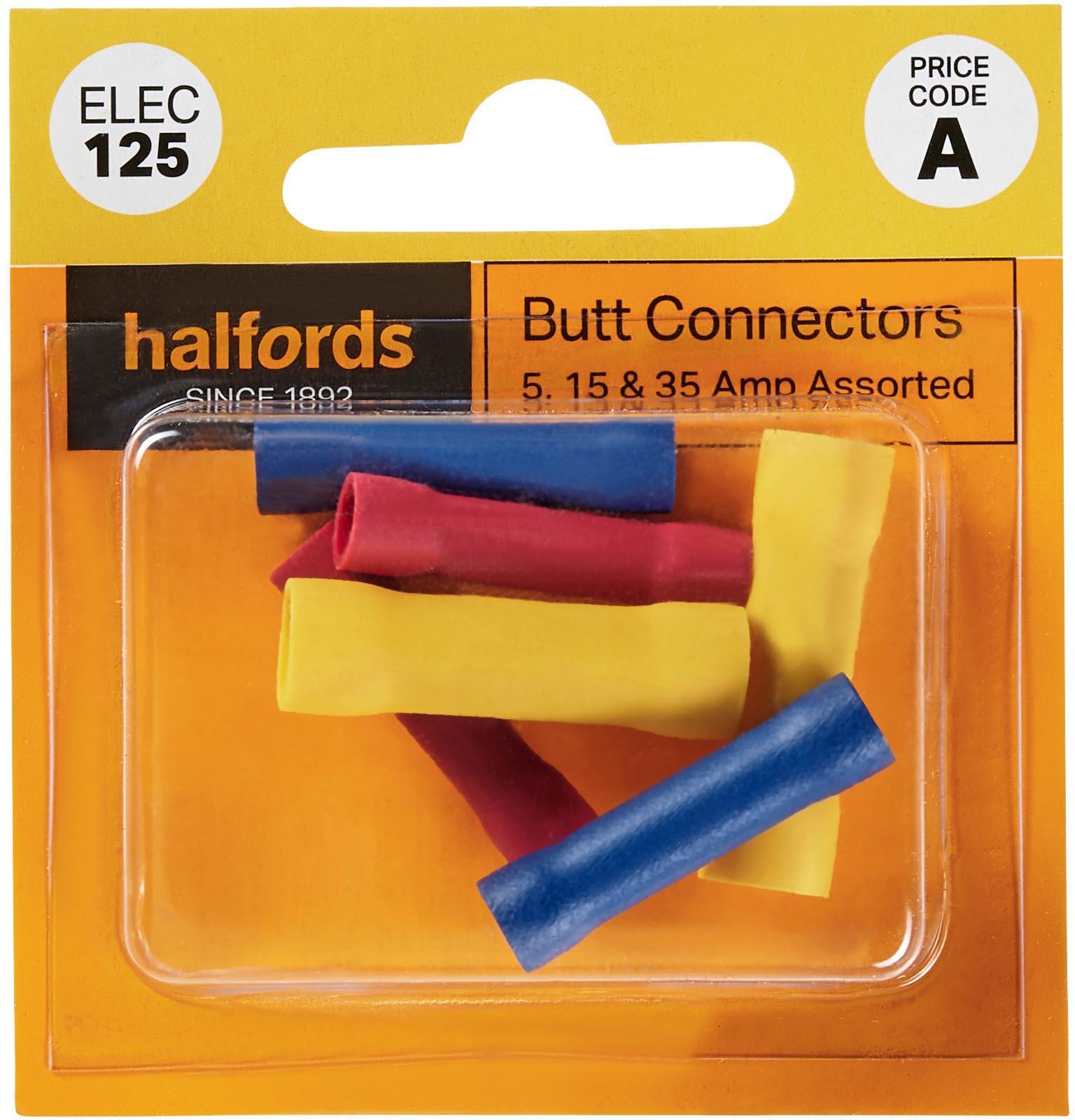 Halfords Assorted Male & Female Bullet Connectors 5, 15 & 35 Amp (ELEC125)