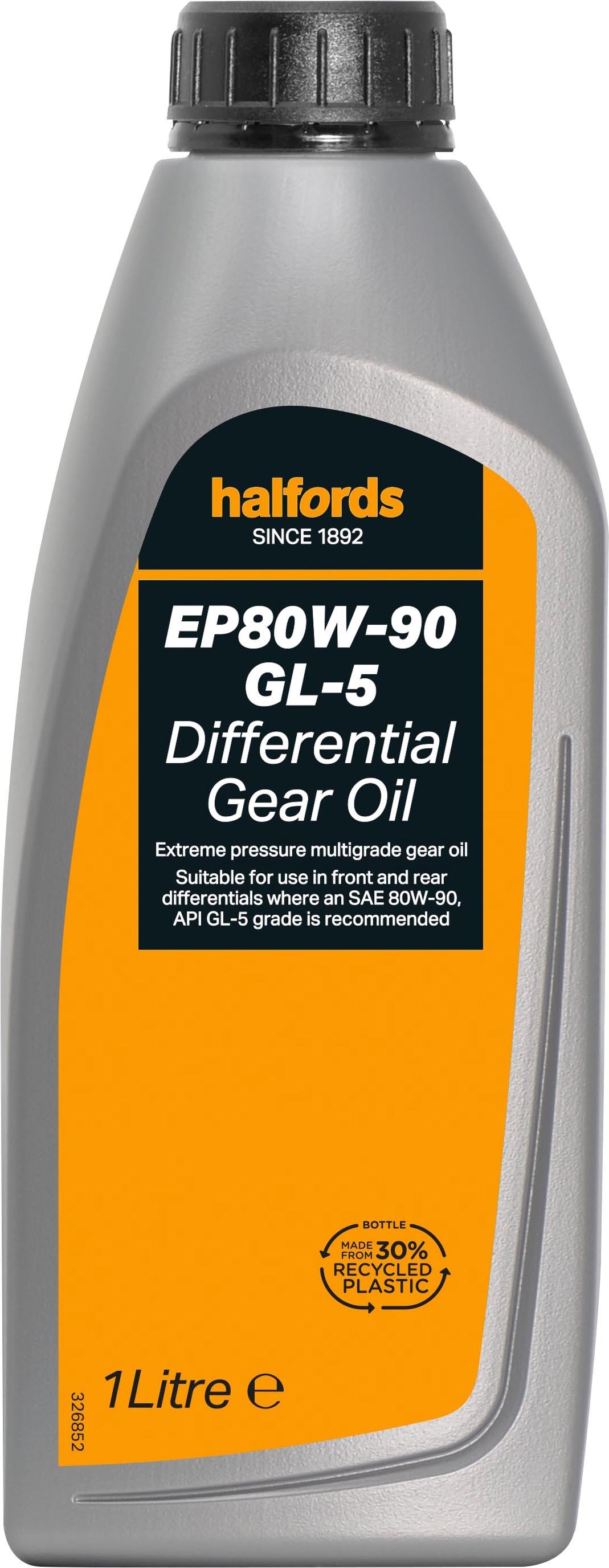 Halfords Differential Gear Oil Ep 80W/90 Gl-5 1L