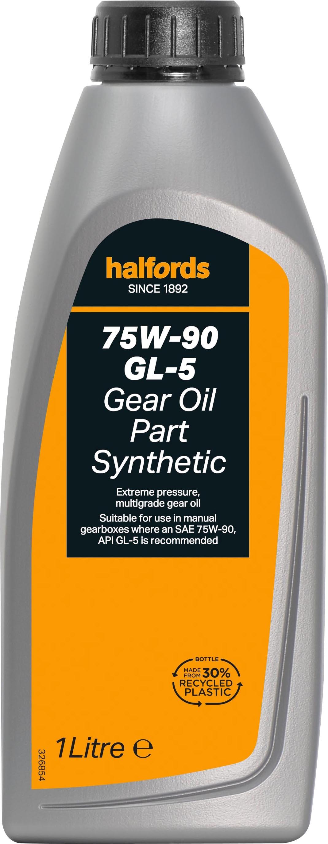 Halfords Gear Oil Ep 75W/90 Gl-5 1L