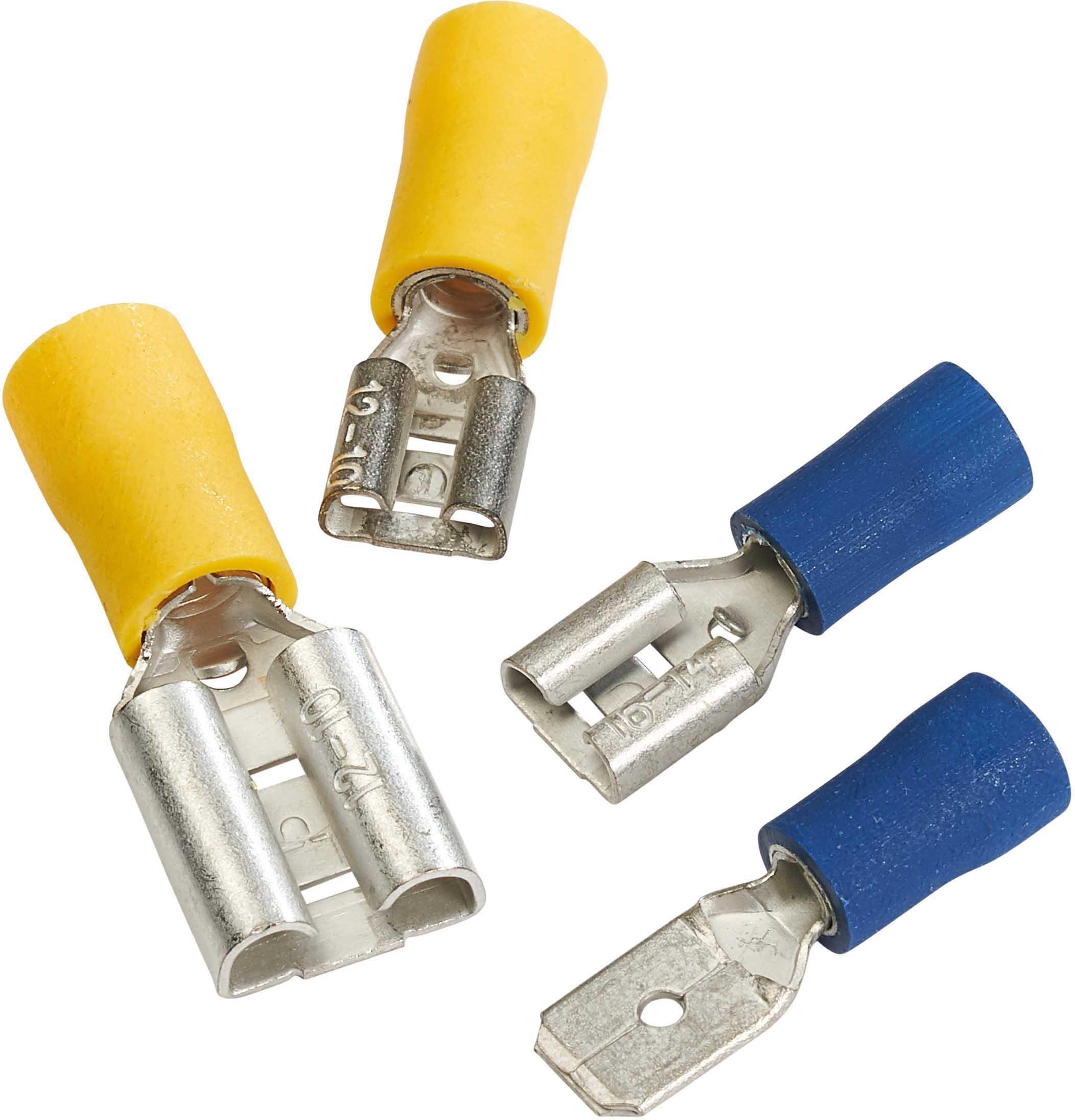 Halfords Assorted Male & Female Spade Connectors 15 & 35 Amp (HEF196)