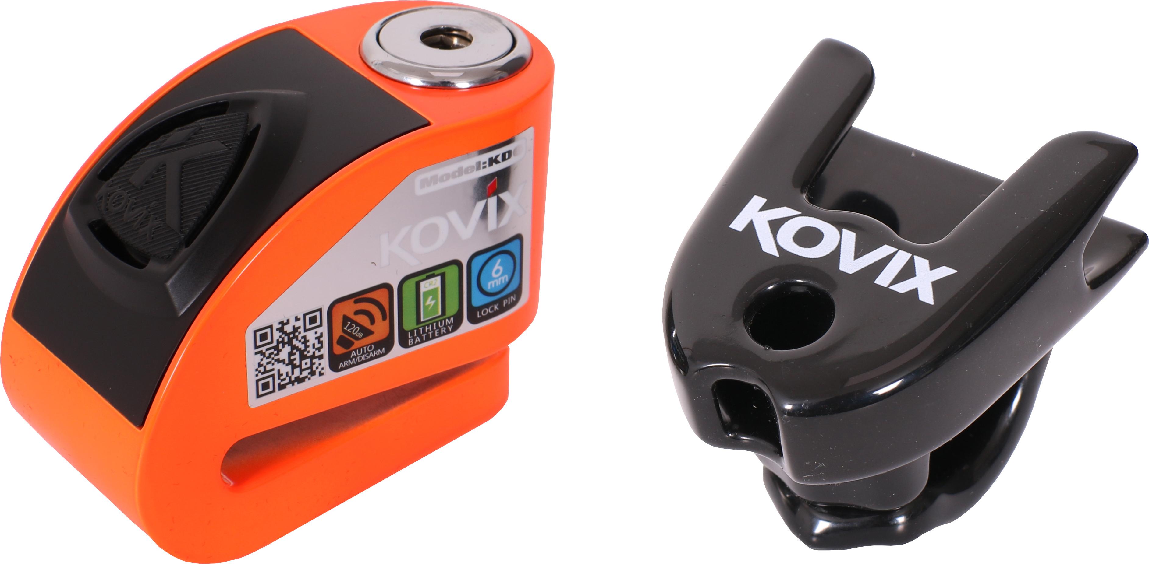 Kovix KD6 6mm Alarm Disc Lock & KC003 Disc Lock Holder Halfords UK