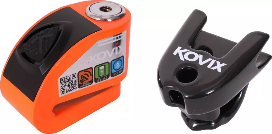 Kovix KD6 6mm Alarm Disc Lock & KC003 Disc Lock Holder