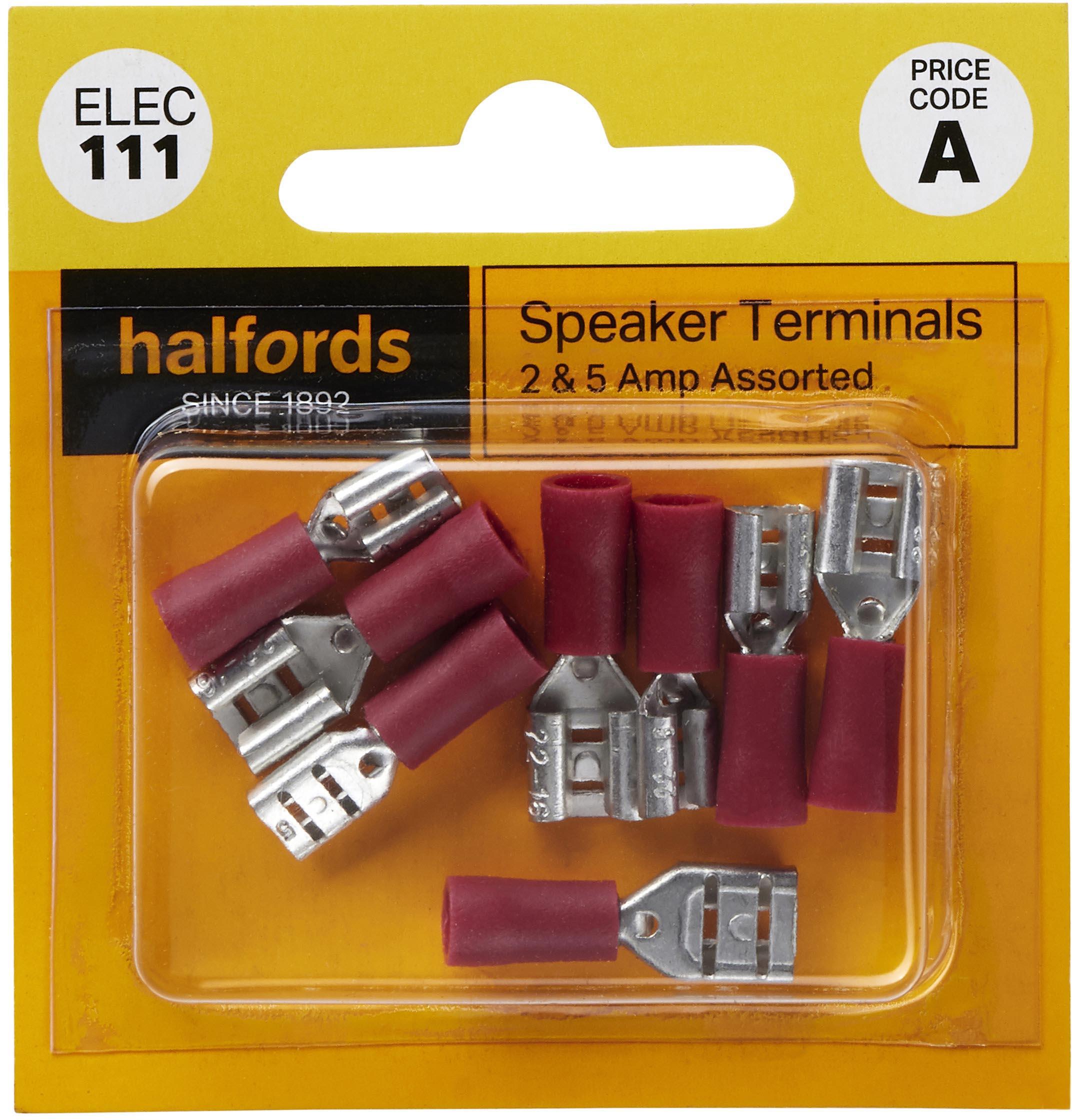 Halfords Assorted 2 & 5 Amp Speaker Terminals (ELEC111)
