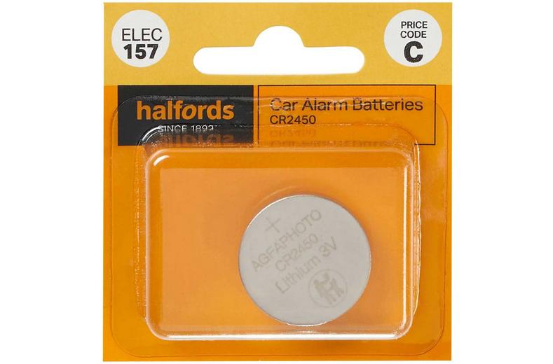 Halfords Car Alarm Battery CR2450 (ELEC157) Halfords Car Alarm Battery CR2450 (ELEC157)