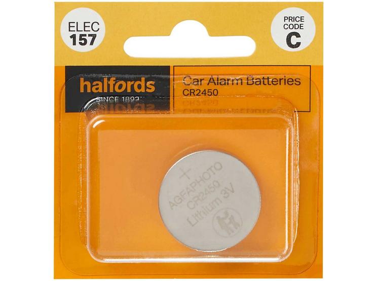 Halfords Car Alarm Battery CR2450 (ELEC157)