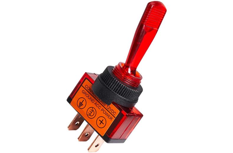 Halfords Toggle Switch 16 Amp Red (ELEC250) Halfords Toggle Switch 16 Amp Red (ELEC250)