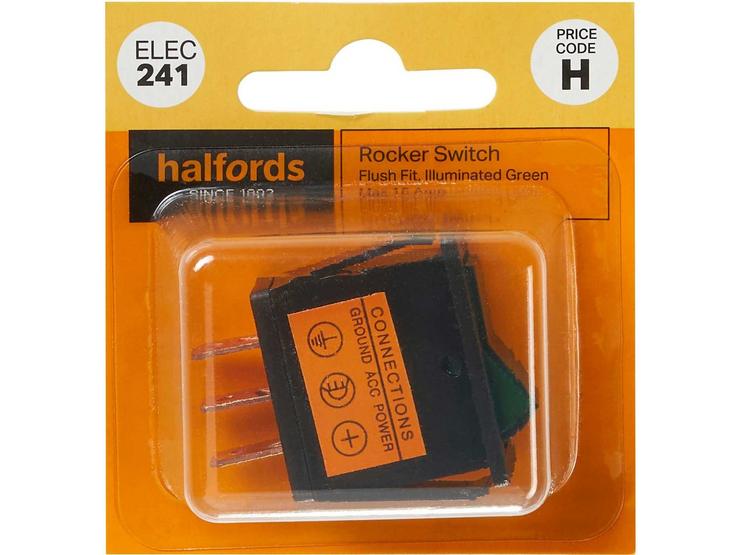 Halfords Illuminated Rocker Switch (ELEC241)