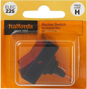 Halfords Illuminated Rocker Switch 16 Amp (ELEC225)
