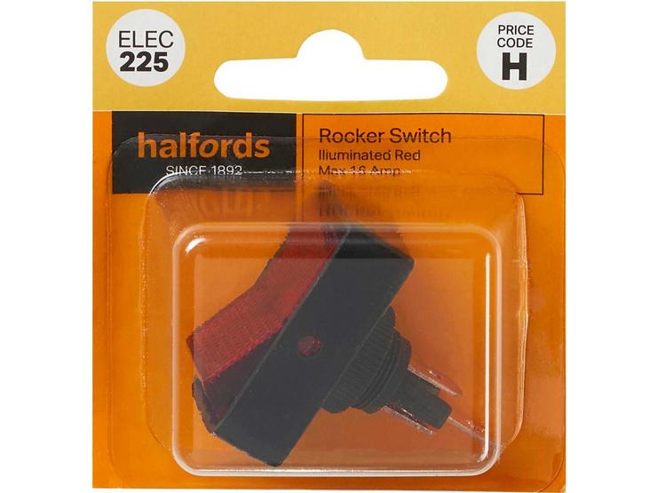 Halfords Illuminated Rocker Switch 16 Amp (ELEC225)