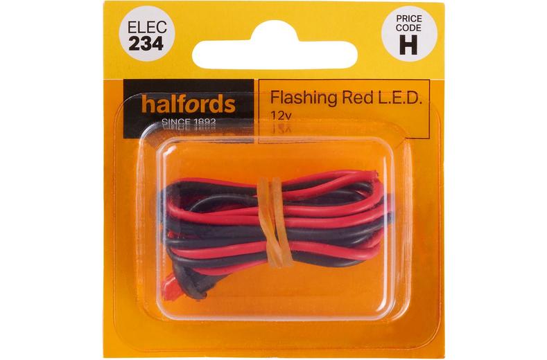 Halfords Flashing Red Light (ELEC234) Halfords Flashing Red Light (ELEC234)