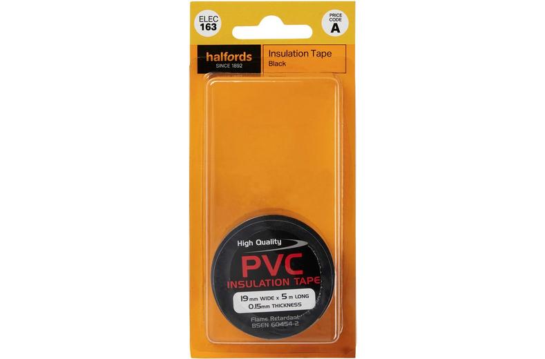 Halfords Insulating Tape Black (ELEC163) Halfords Insulating Tape Black (ELEC163)