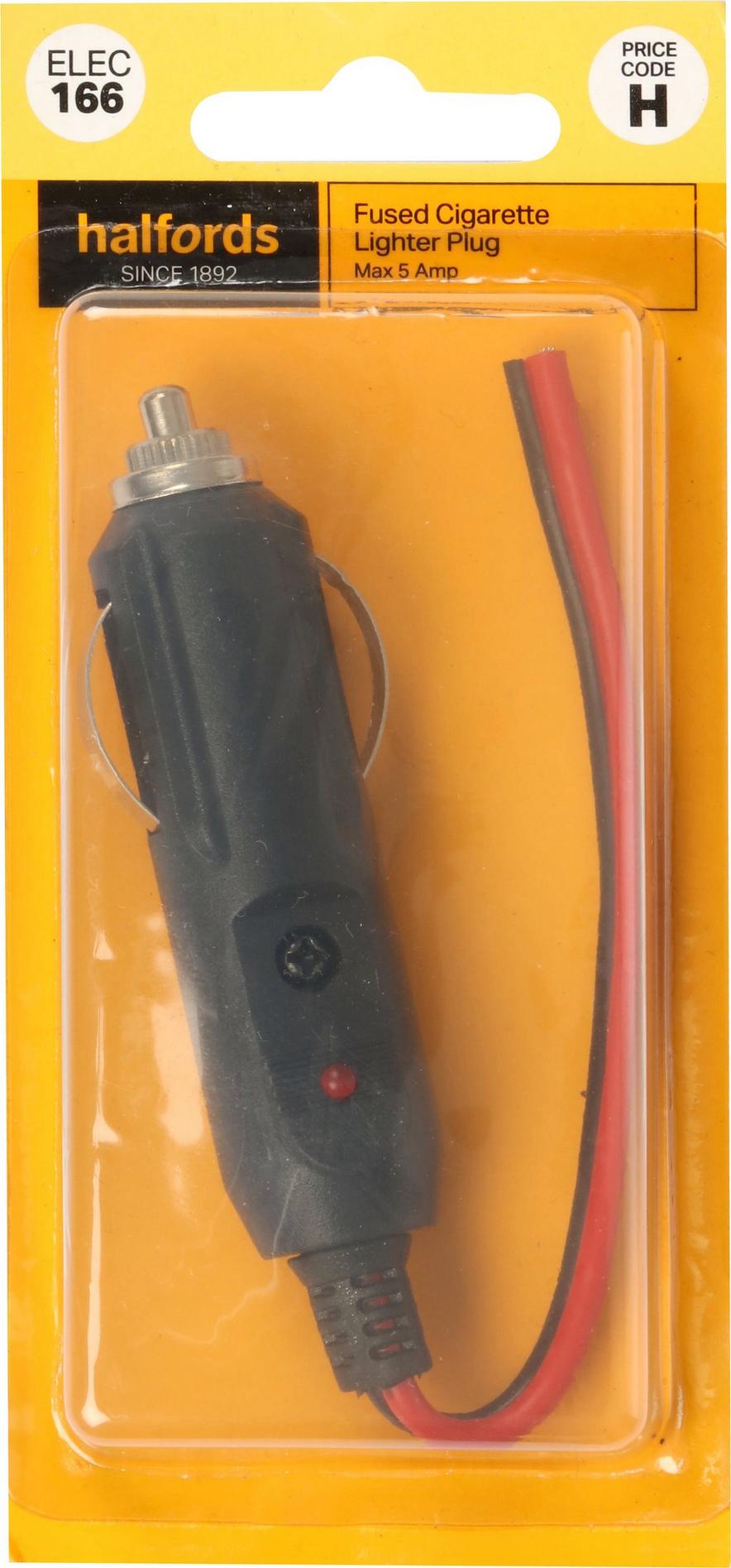 Cigarette lighter plug halfords discount
