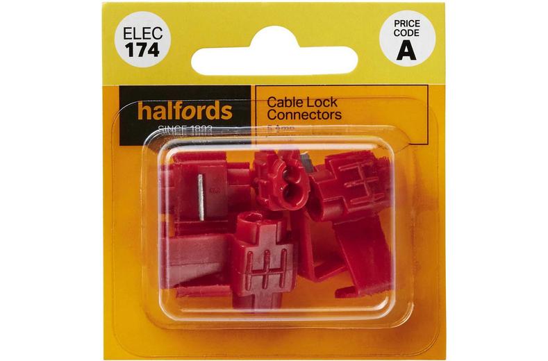 Halfords Cabel lock Connectors 5 Amp (ELEC174) Halfords Cabel lock Connectors 5 Amp (ELEC174)