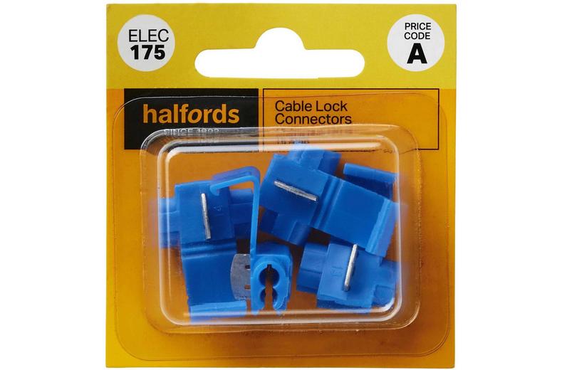 Halfords Cabel lock Connectors 15 Amp (ELEC175) Halfords Cabel lock Connectors 15 Amp (ELEC175)