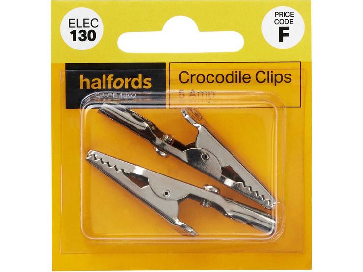 Halfords Crocodile Clips 5 Amp (ELEC130)