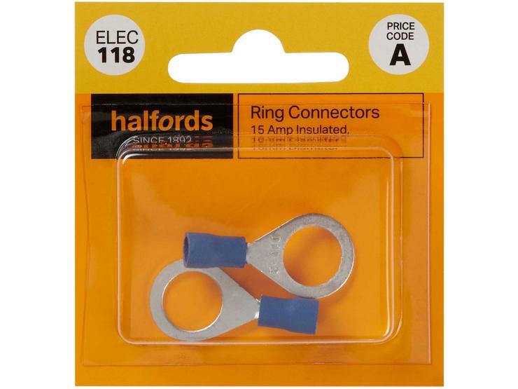Halfords Ring Connectors 15 Amp/10mm (ELEC118)