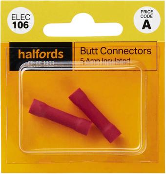 Halfords Butt Connectors 5 Amp (ELEC106)