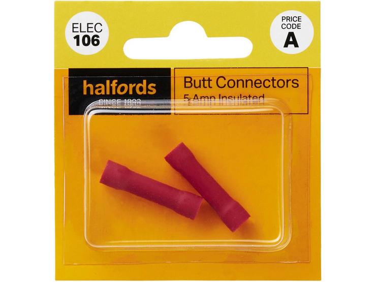 Halfords Butt Connectors 5 Amp (ELEC106)