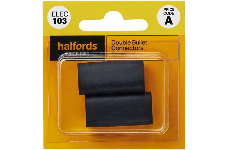 Halfords Double Bullet Connectors Female (ELEC103) Halfords Double Bullet Connectors Female (ELEC103)