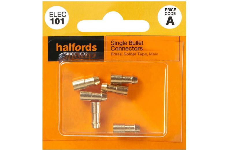 Halfords Single Bullet Connectors Male (ELEC101) Halfords Single Bullet Connectors Male (ELEC101)