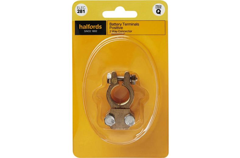 Halfords Battery Terminal Positive 2 Way Connector (ELEC281) Halfords Battery Terminal Positive 2 Way Connector (ELEC281)