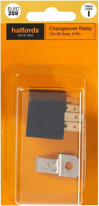 Halfords Relay 12V 30A 5 PIN (ELEC259)