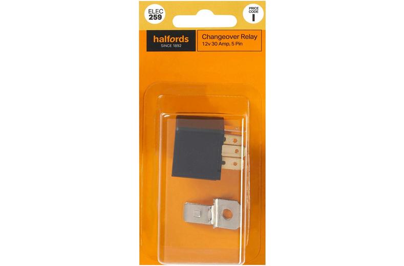 Halfords Relay 12V 30A 5 PIN (ELEC259) Halfords Relay 12V 30A 5 PIN (ELEC259)