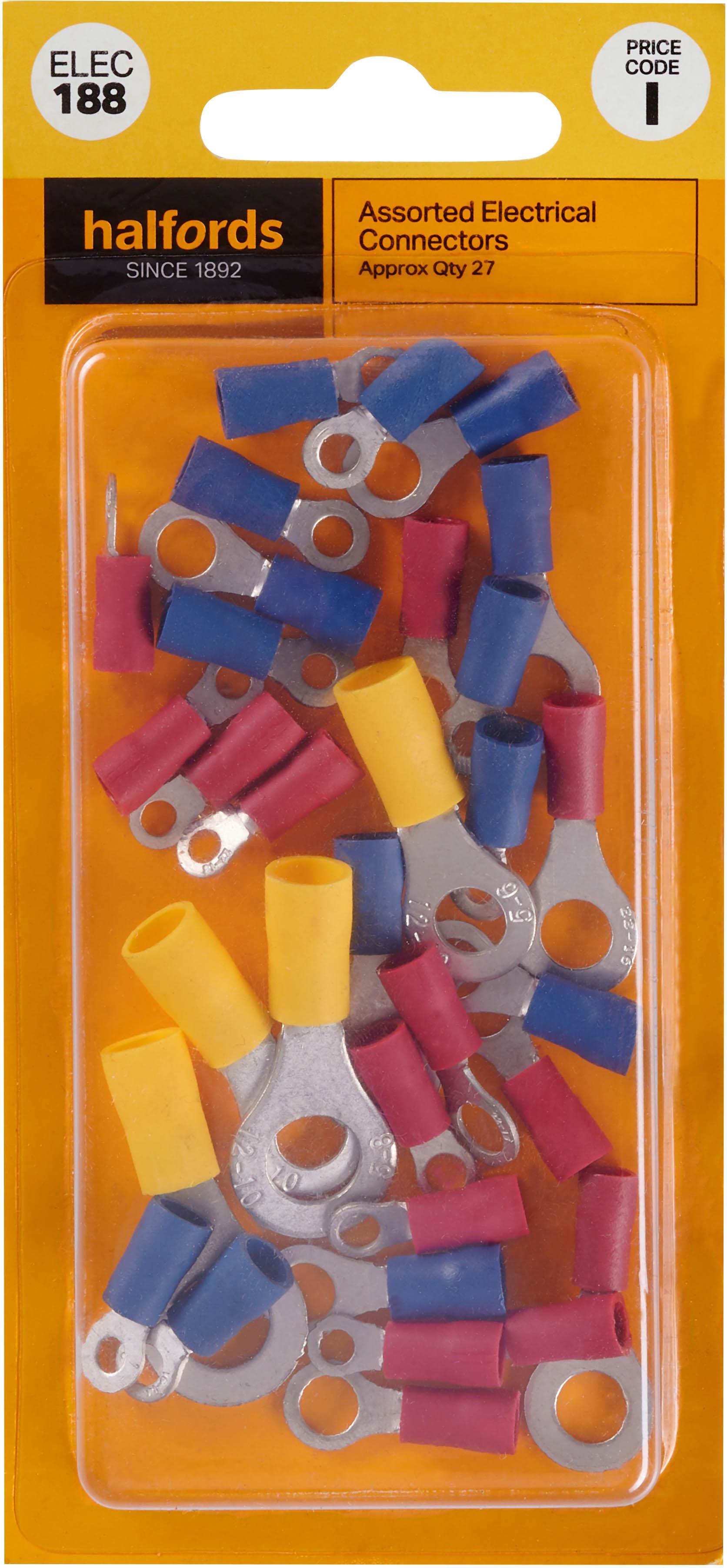 Halfords Assorted Electrical Connectors (ELEC188) Halfords UK