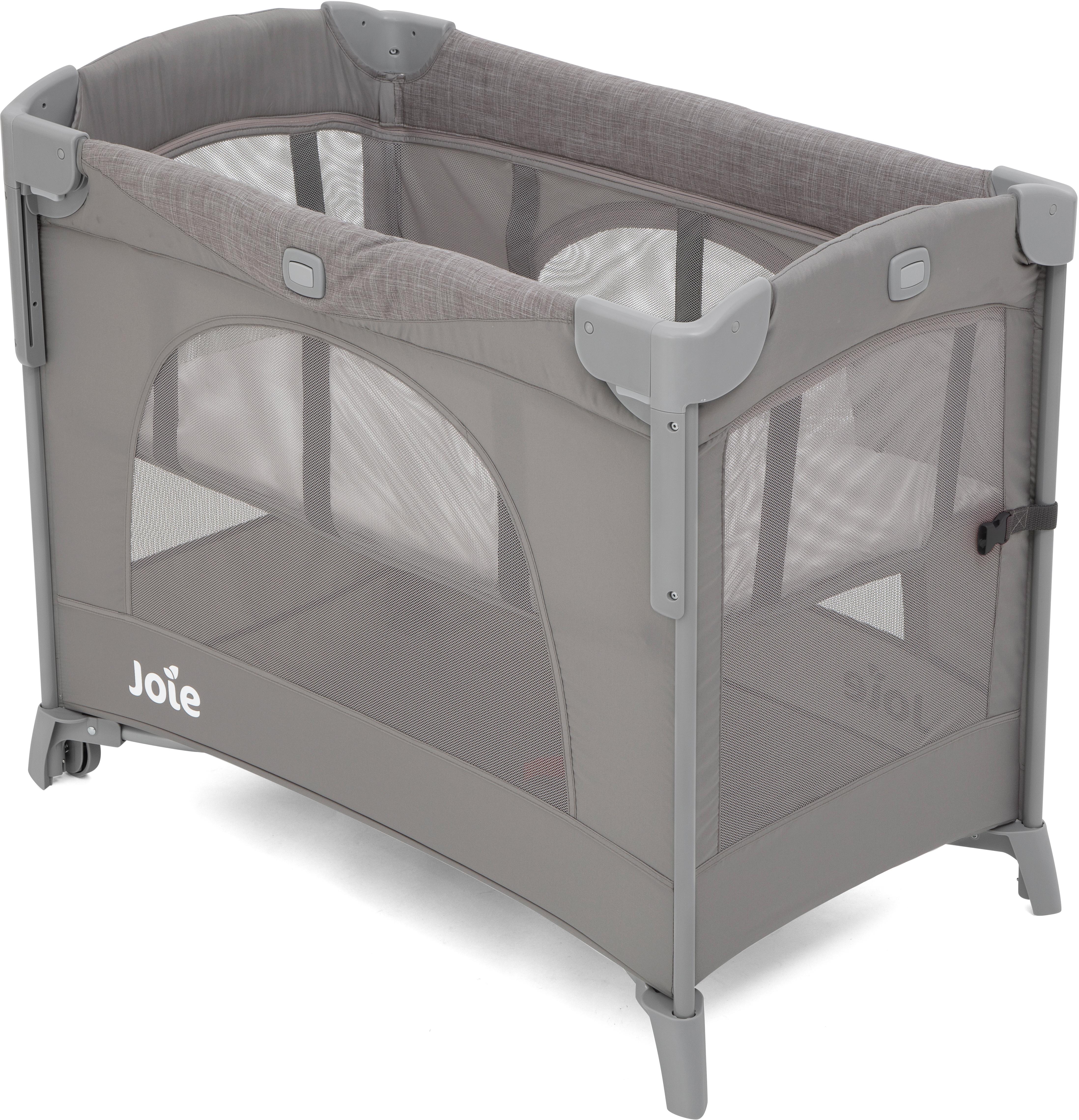 Joie Kubbie Sleep Travel Cot - Foggy Grey