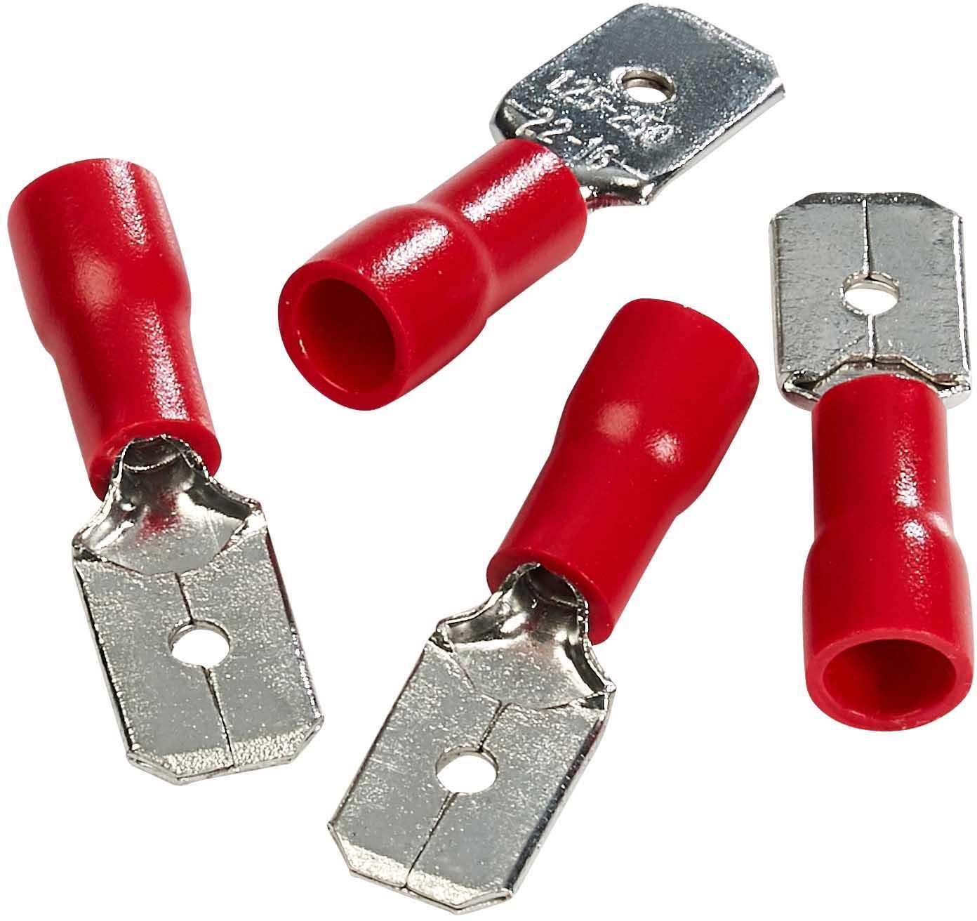 Halfords Spade Connectors 5 Amp Male Insulated (ELEC198)