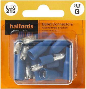 Halfords Assorted Bullet Connectors (ELEC215)