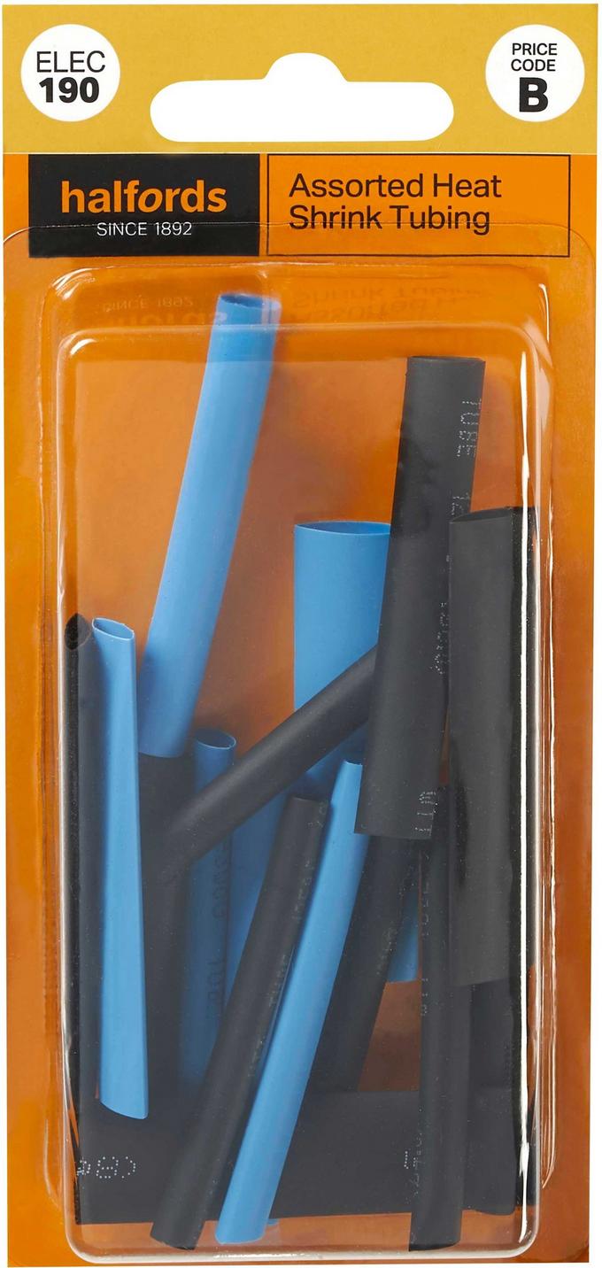 Halfords Assorted Heatshrink Tubing ELEC190 Halfords UK