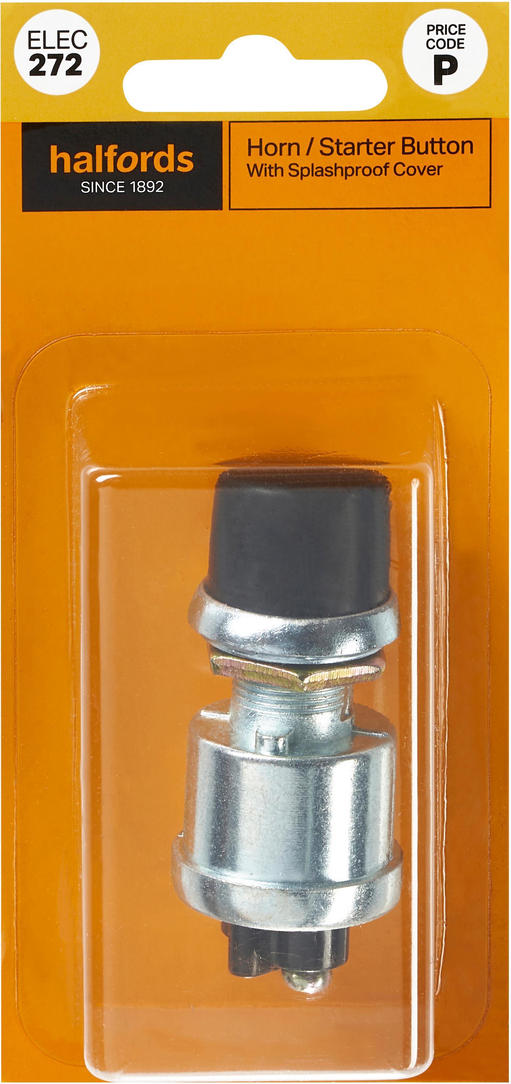 Halfords Horn/Start Button With Splash Cover (ELEC272)