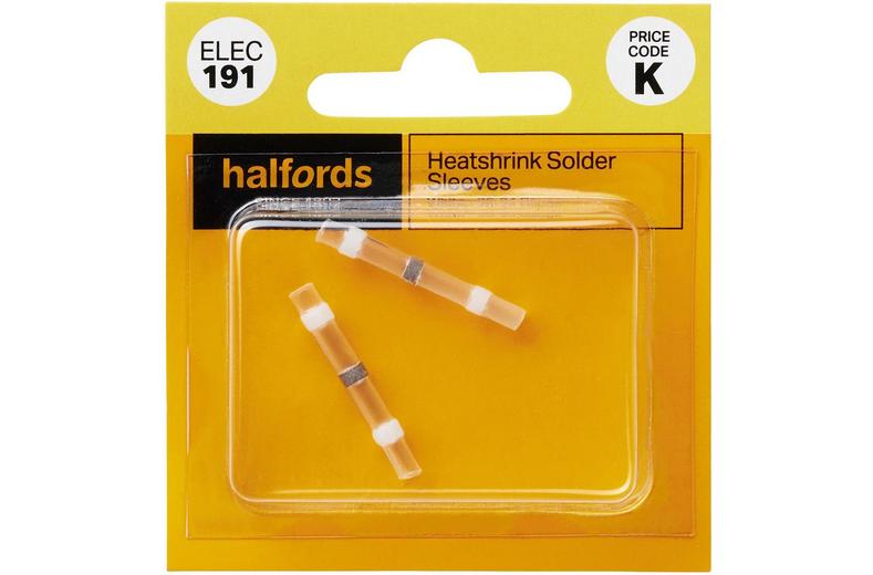 Halfords Heat Shrink Solder Sleeves White ELEC191 - 2 Pack Halfords Heat Shrink Solder Sleeves White ELEC191 - 2 Pack