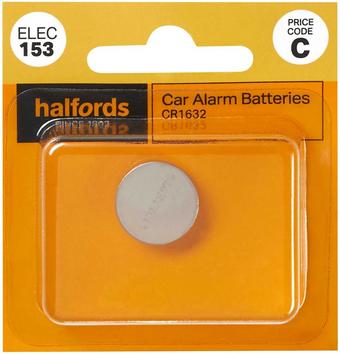 Halfords Car Alarm Battery CR1632 (ELEC153)