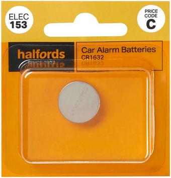 Halfords Car Alarm Battery CR1632 (ELEC153)