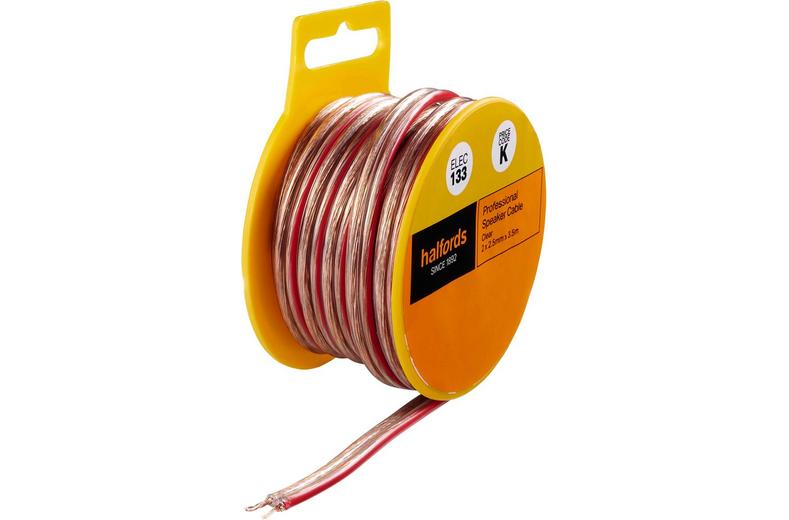 Halfords Professional Speaker Cable - Clear (ELEC133) Halfords Professional Speaker Cable - Clear (ELEC133)
