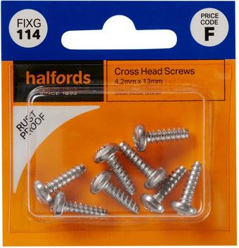 Halfords Cross Head Screws 4.2mmx13mm (FIXG114)