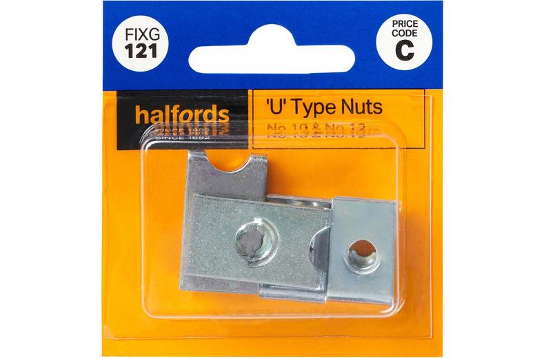 Halfords U-Type Nuts No.10 & No.12 (FIXG121) Halfords U-Type Nuts No.10 & No.12 (FIXG121)
