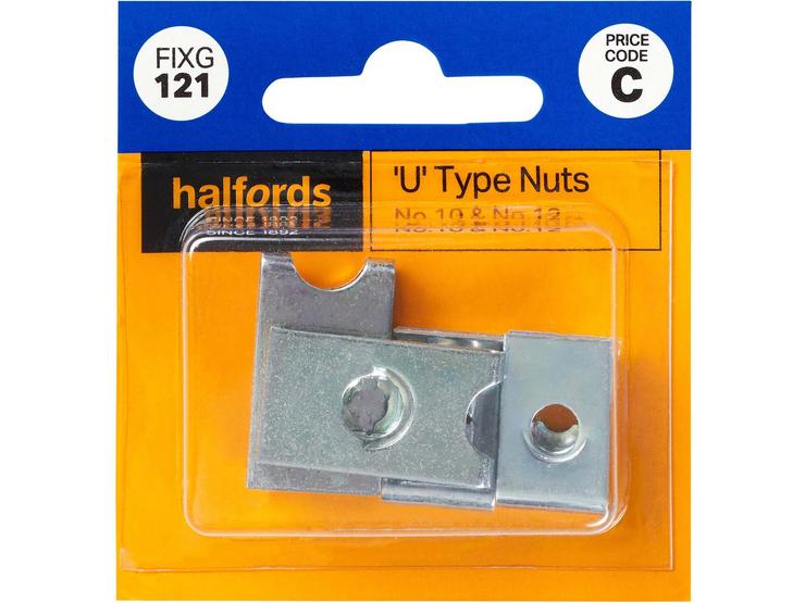 Halfords U-Type Nuts No.10 & No.12 (FIXG121)