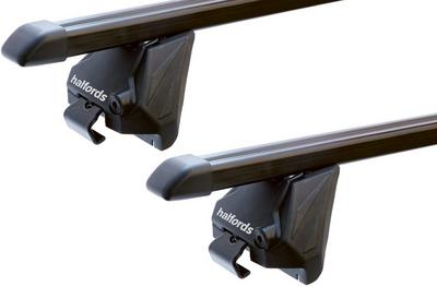 Halfords Integrated Rail Steel Roof Bars 107cm Length - Set i1 Halfords Integrated Rail Steel Roof Bars 107cm Length - Set i1