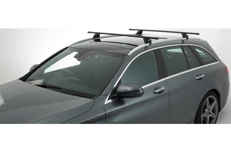 Halfords Integrated Rail Steel Roof Bars 107cm Length - Set i1 Halfords Integrated Rail Steel Roof Bars 107cm Length - Set i1