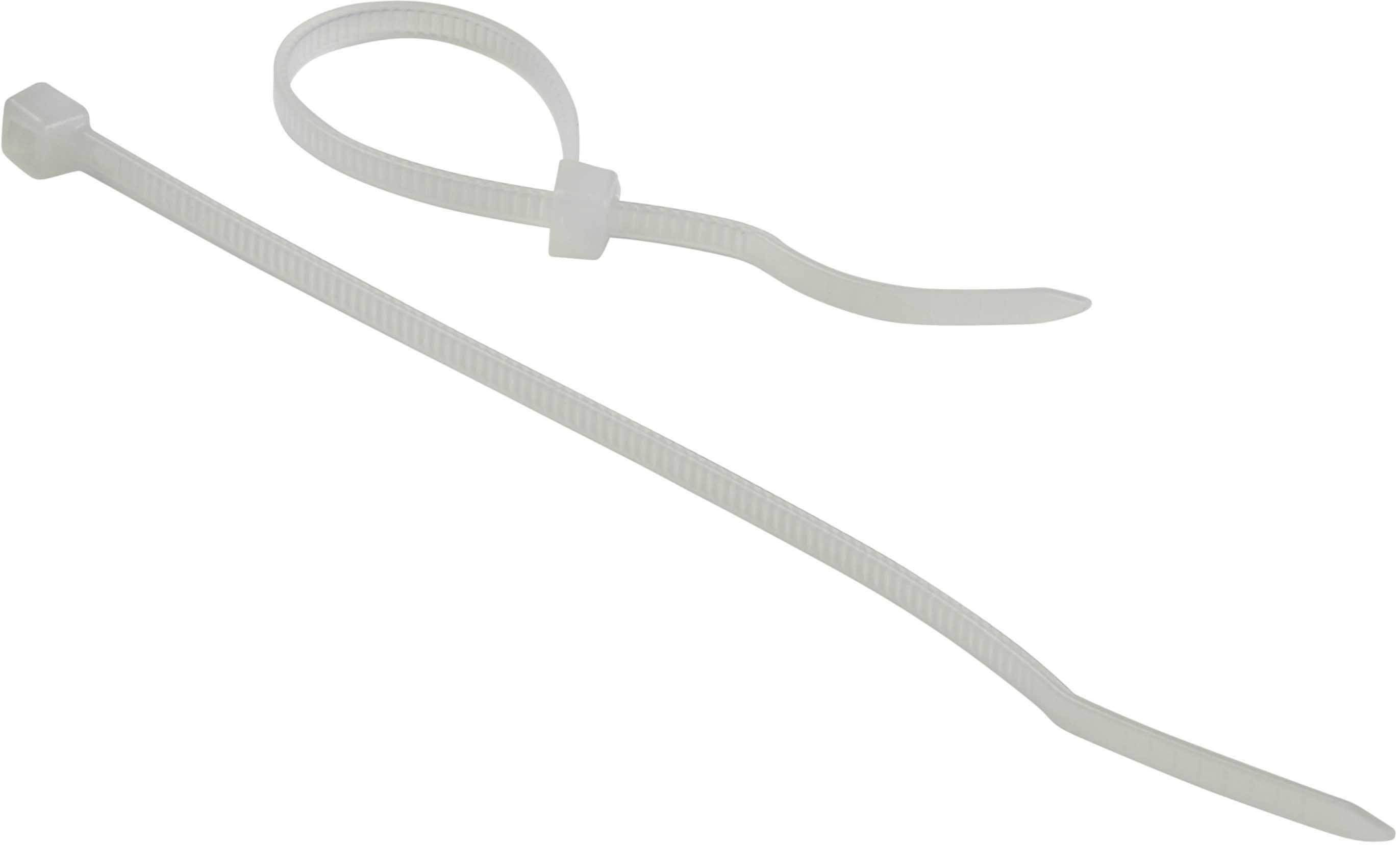 Halfords Cable Ties 100mm Natural (FIXG128)