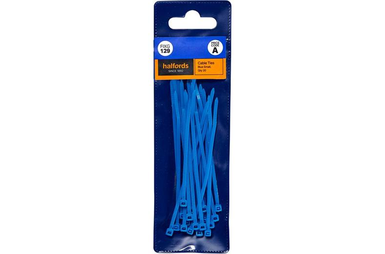 Halfords Cable Ties 100mm Blue (FIXG129) Halfords Cable Ties 100mm Blue (FIXG129)