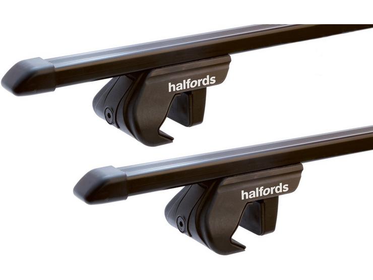 Halfords Raised Rail Steel Roof Bars Set r2 - 120cm Length