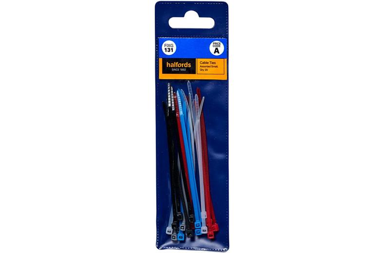 Halfords Assorted Cable Ties 100mm (FIXG131) Halfords Assorted Cable Ties 100mm (FIXG131)
