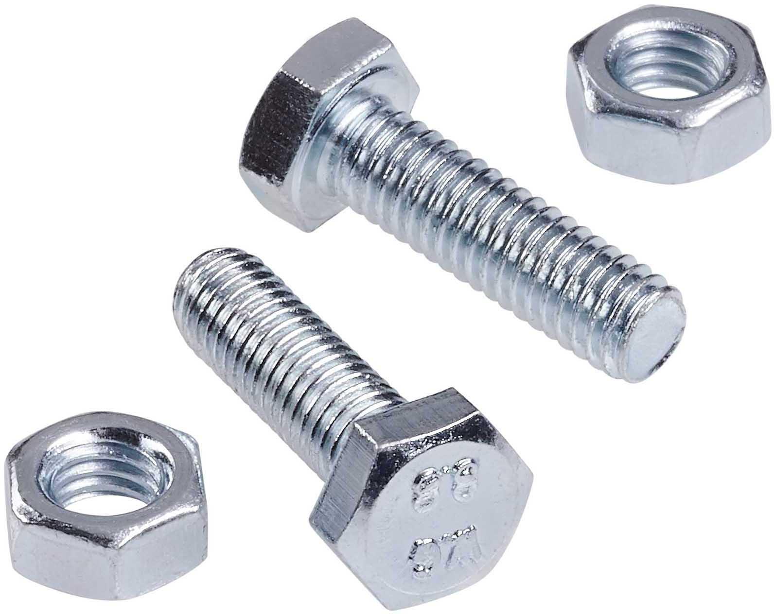 Halfords Set Screws & Nuts M6 x 25mm (FIXG138)