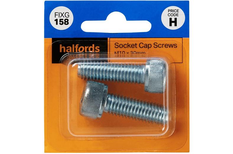 Halfords Socket Cap Screw M10 x 30mm (FIXG158) Halfords Socket Cap Screw M10 x 30mm (FIXG158)